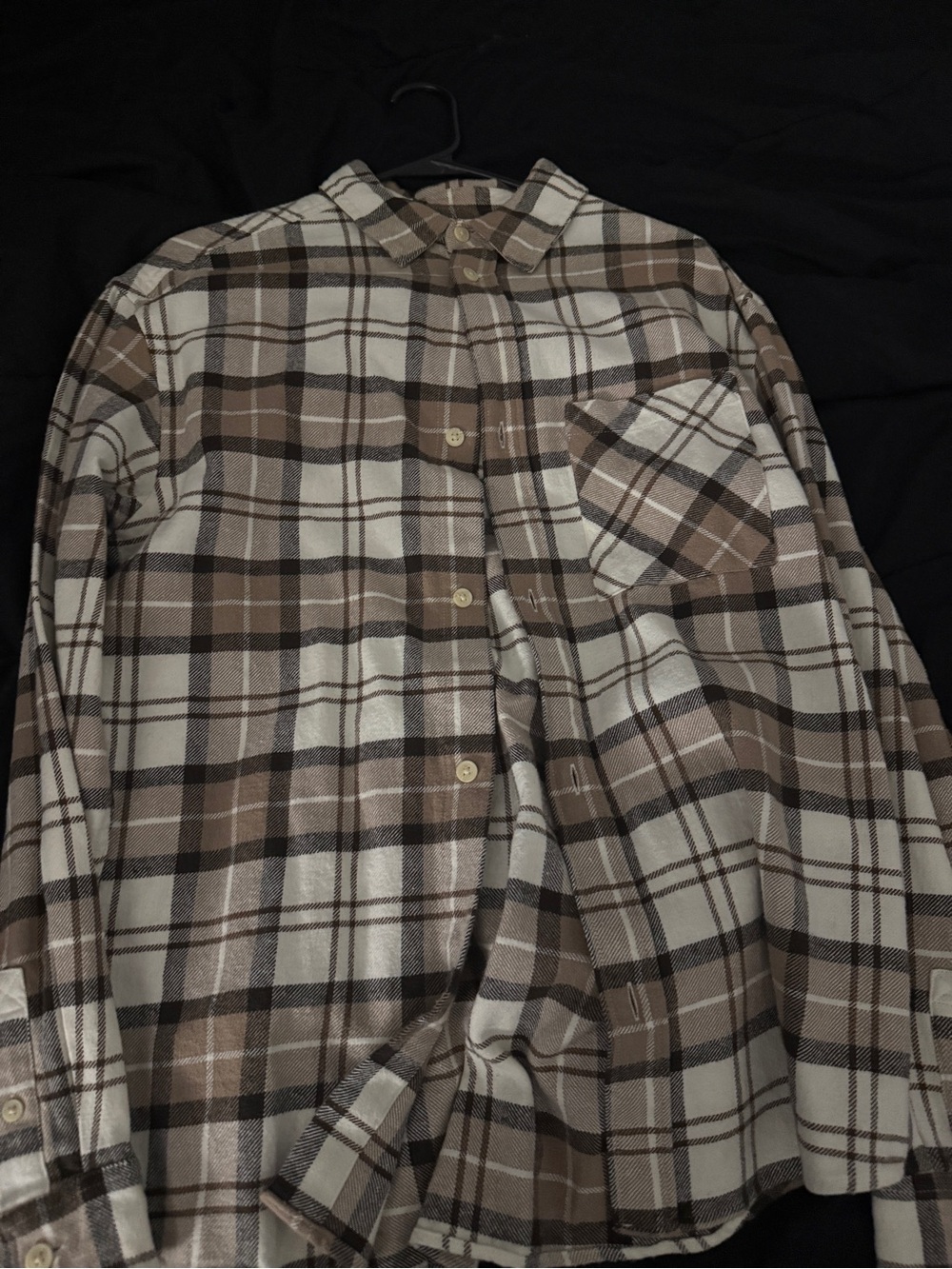 H&M beige flannel